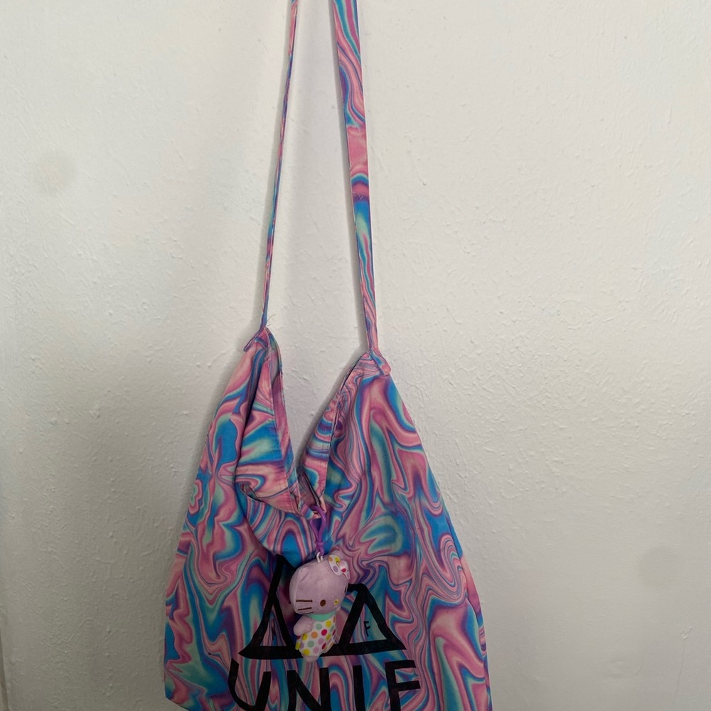 UNIF Multicolor Swirl Shoulder Bag